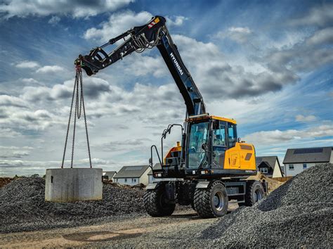 mini excavator with tires|hyundai wheel excavator.